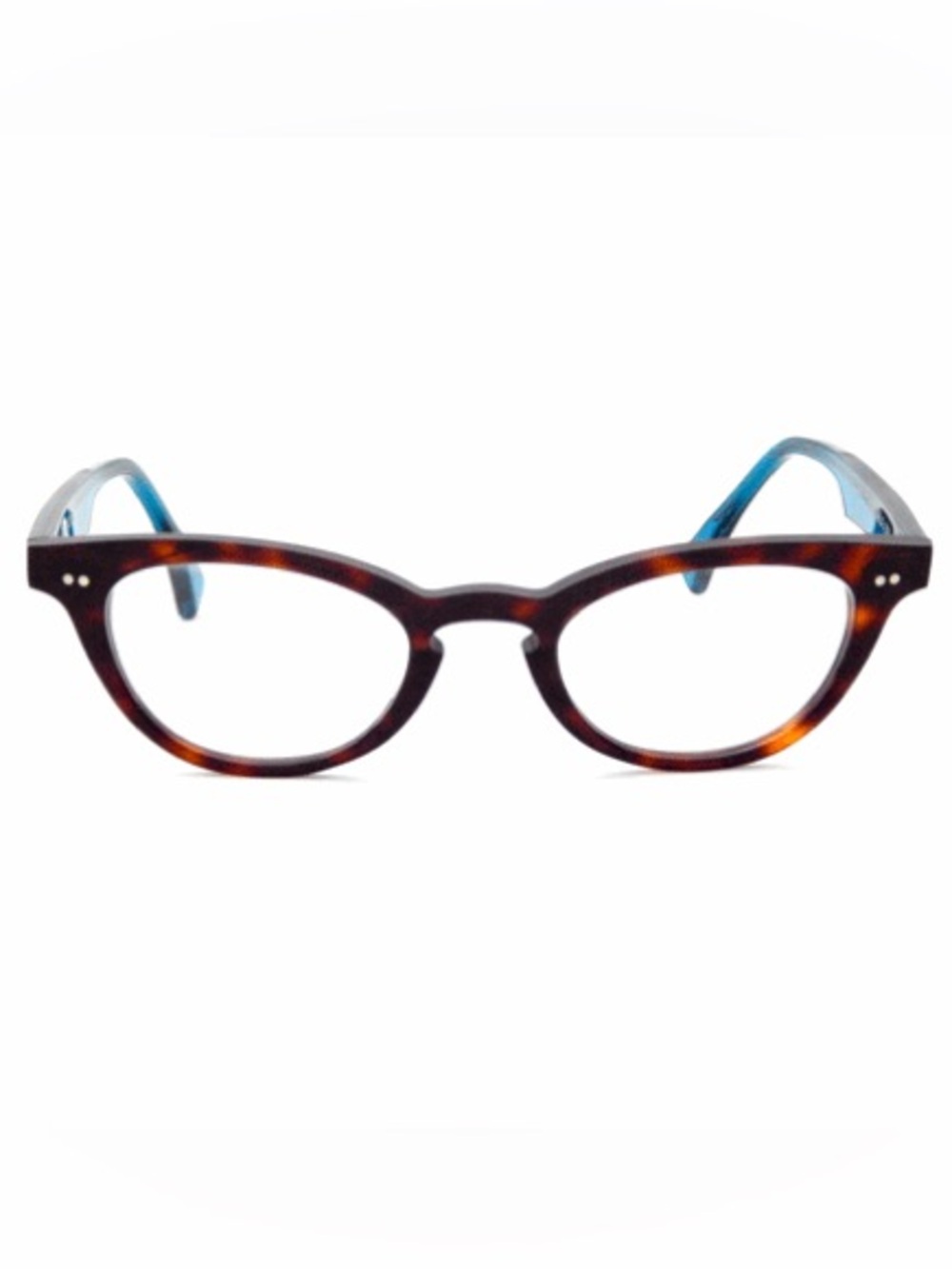 Anne et Valentin Miniblue 1100 Brown Tortoise-shell & Blue Eyeglasses Frame